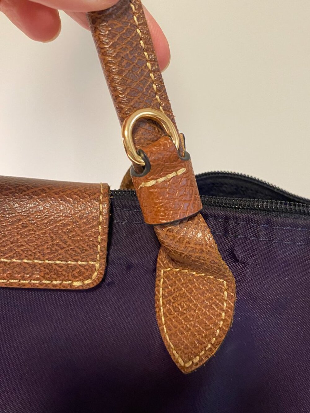 Authentic Preowned Purple Longchamp LePliage Large Tote - Picture 9 of 14